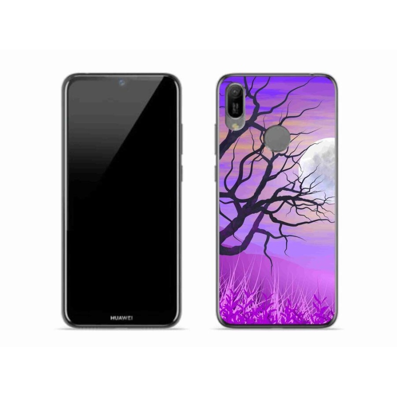 Gelový obal mmCase na mobil Huawei Y6 (2019) - kreslený opadaný strom