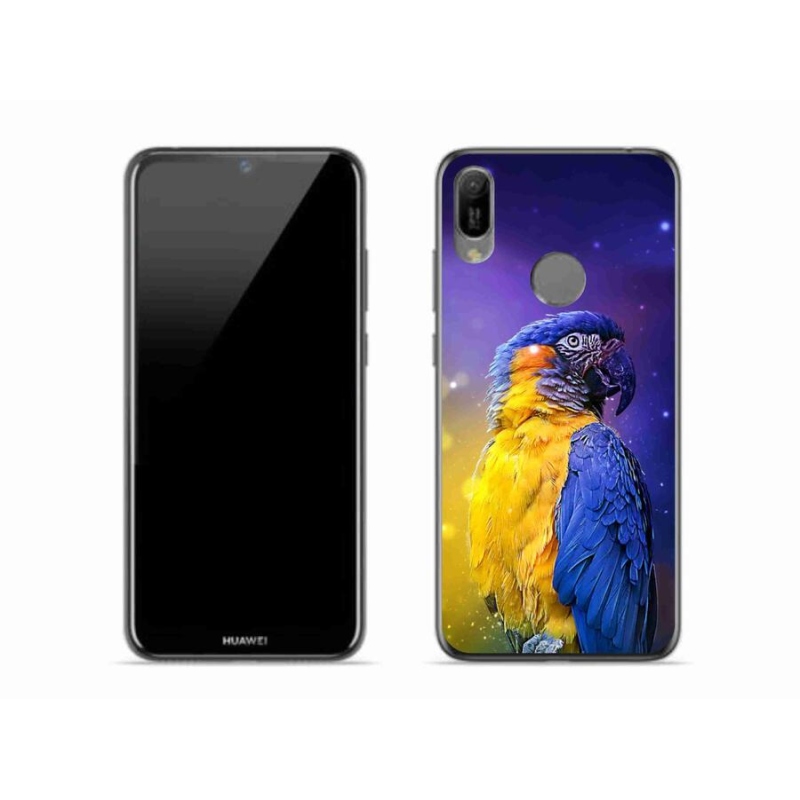 Gelový obal mmCase na mobil Huawei Y6 (2019) - papoušek ara 1