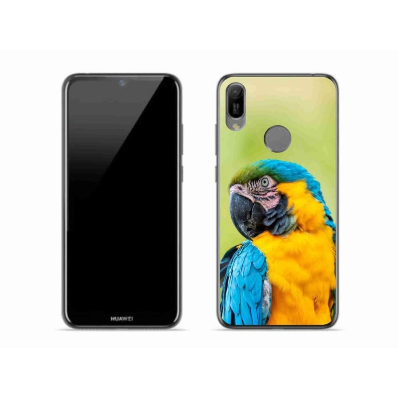 Gelový obal mmCase na mobil Huawei Y6 (2019) - papoušek ara 2