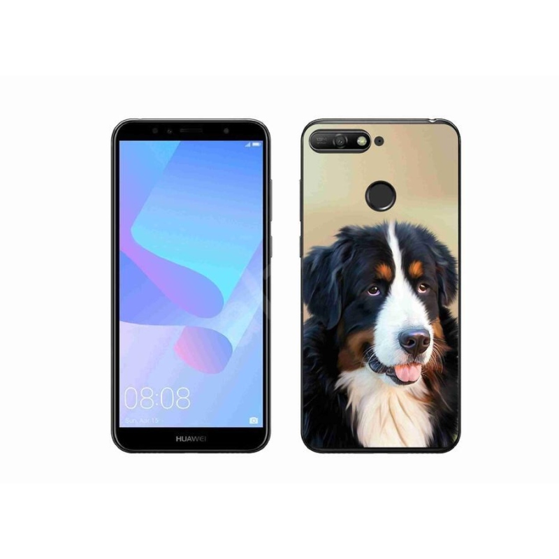 Gelový obal mmCase na mobil Huawei Y6 Prime 2018 - bernský salašnický pes