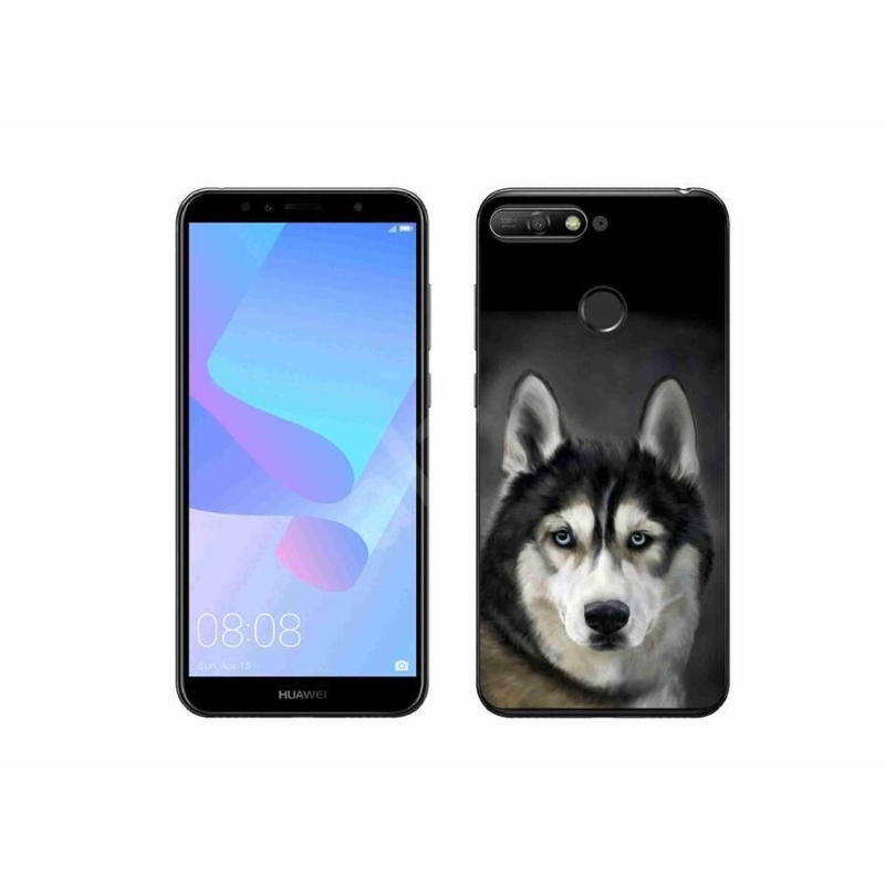 Gelový obal mmCase na mobil Huawei Y6 Prime 2018 - husky