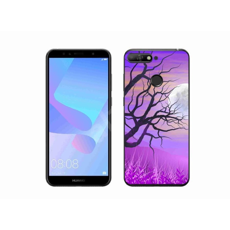 Gelový obal mmCase na mobil Huawei Y6 Prime 2018 - kreslený opadaný strom