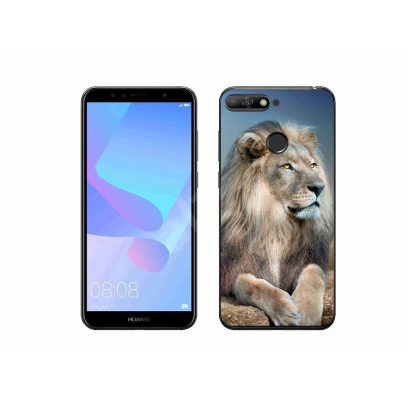 Gelový obal mmCase na mobil Huawei Y6 Prime (2018) - lev 1