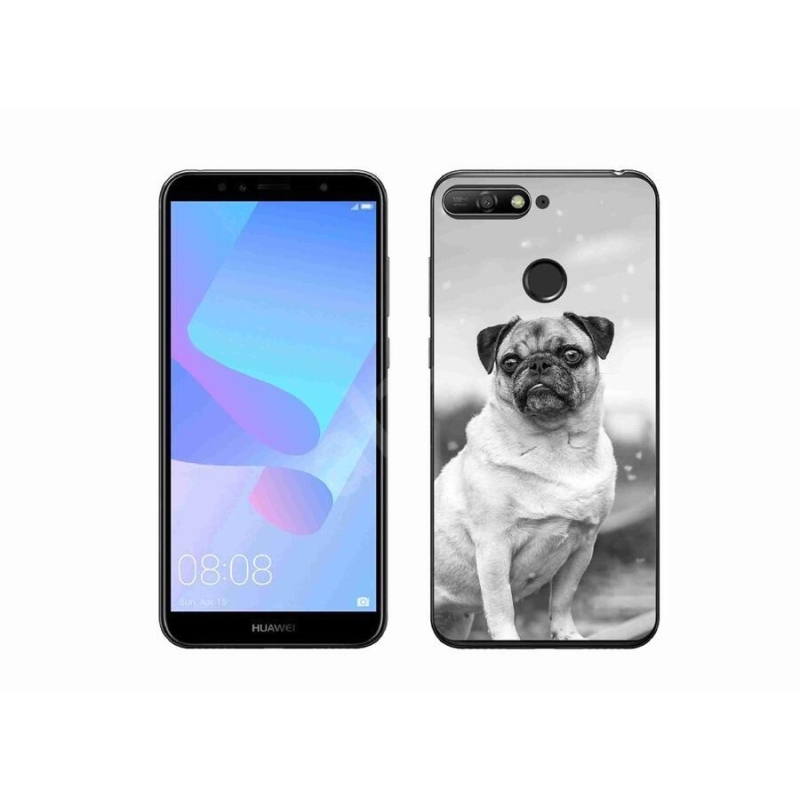 Gelový obal mmCase na mobil Huawei Y6 Prime 2018 - mops