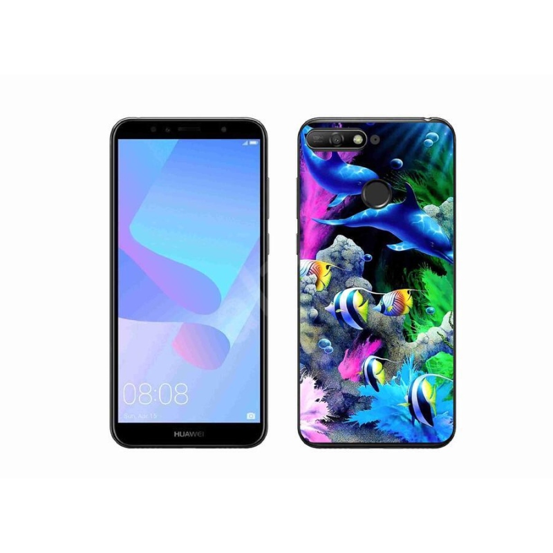 Gelový obal mmCase na mobil Huawei Y6 Prime (2018) - mořský svět