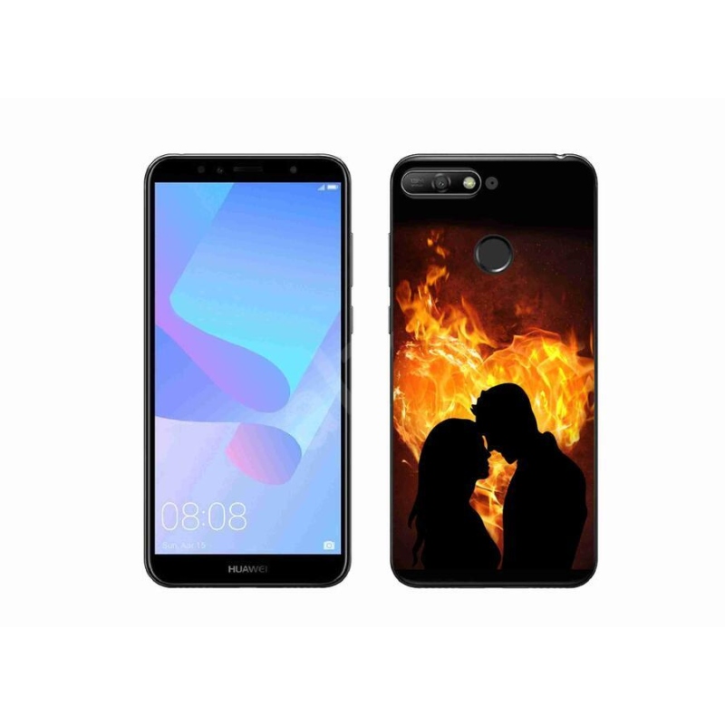 Gelový obal mmCase na mobil Huawei Y6 Prime (2018) - ohnivá láska