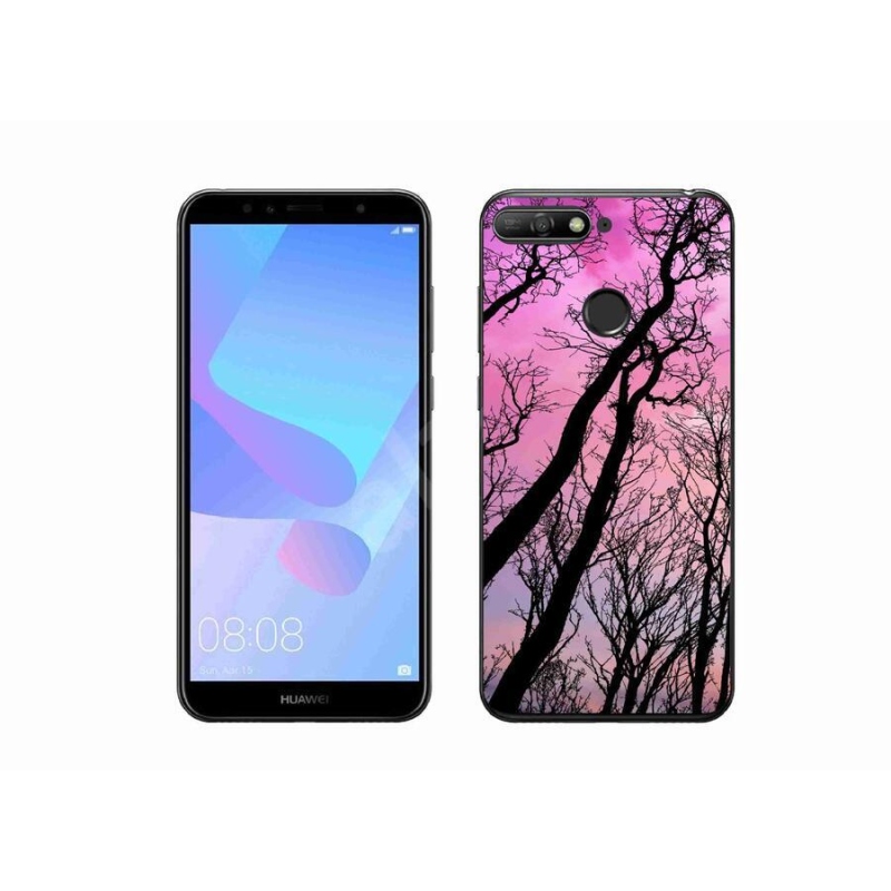 Gelový obal mmCase na mobil Huawei Y6 Prime 2018 - opadané stromy