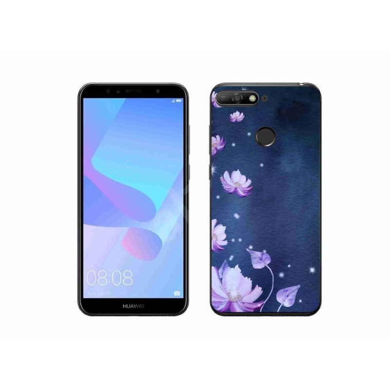 Gelový obal mmCase na mobil Huawei Y6 Prime 2018 - padající květy