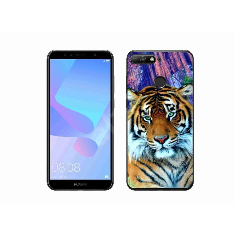 Gelový obal mmCase na mobil Huawei Y6 Prime (2018) - tygr