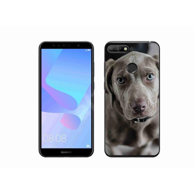 Gelový obal mmCase na mobil Huawei Y6 Prime 2018 - výmarský ohař