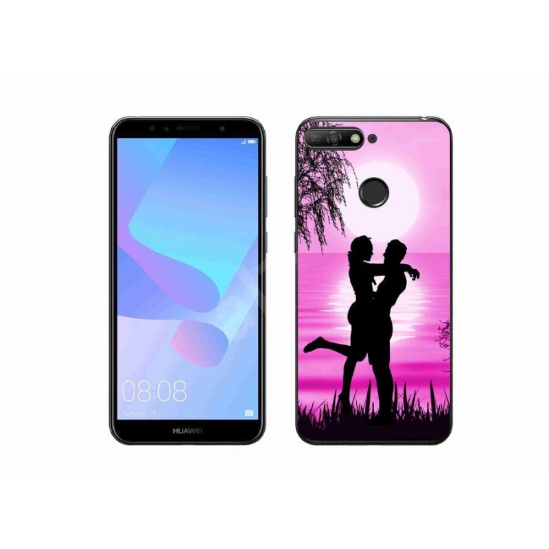 Gelový obal mmCase na mobil Huawei Y6 Prime (2018) - západ slunce