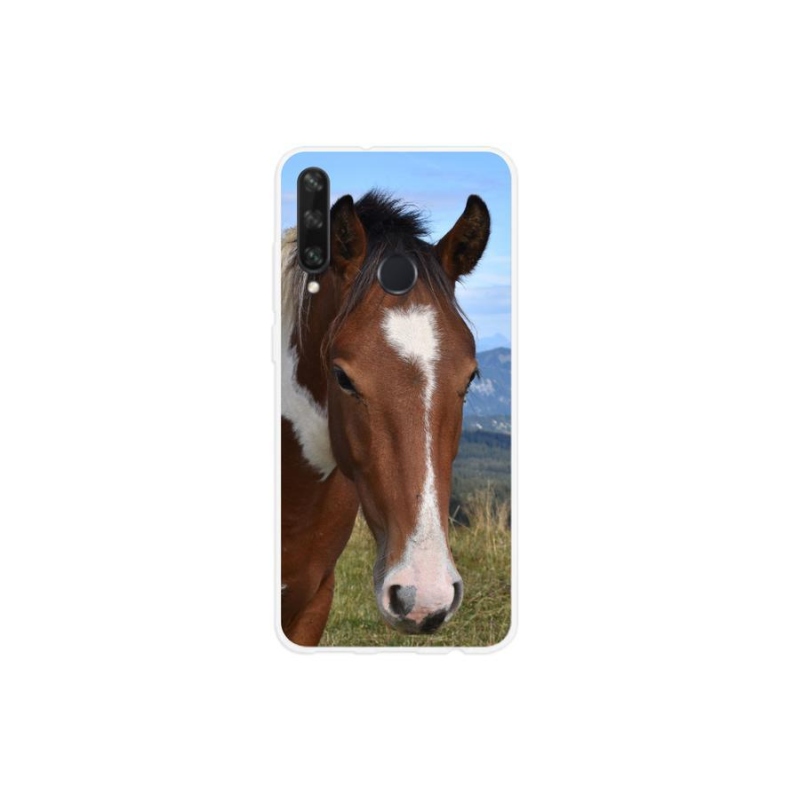 Gelový obal mmCase na mobil Huawei Y6p - hnědý kůň