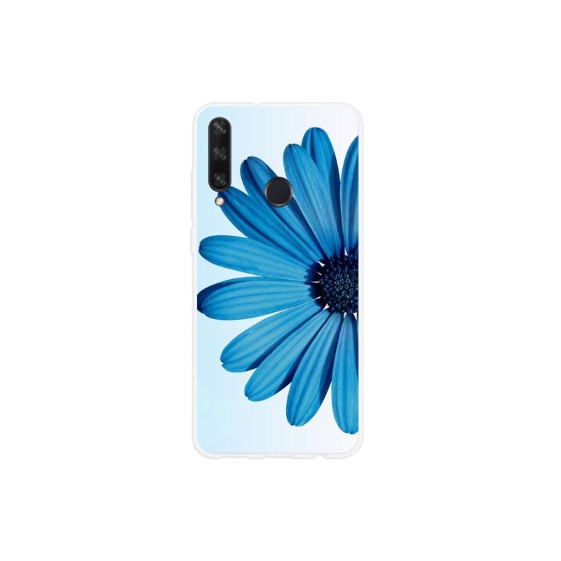 Gelový obal mmCase na mobil Huawei Y6p - modrá kopretina