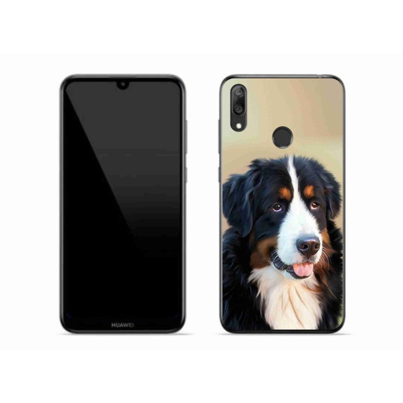 Gelový obal mmCase na mobil Huawei Y7 (2019) - bernský salašnický pes