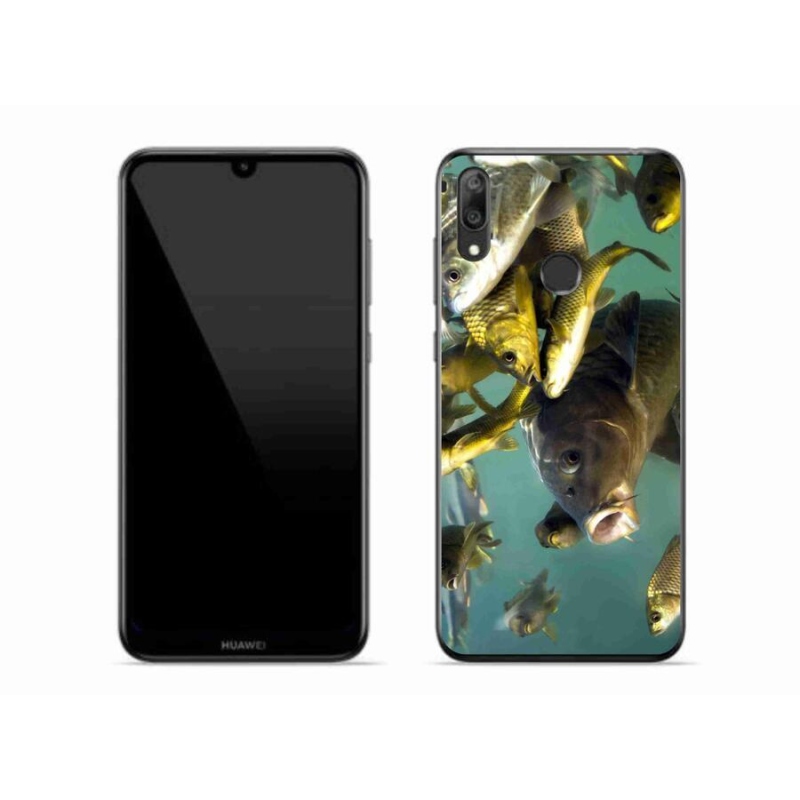 Gelový obal mmCase na mobil Huawei Y7 (2019) - hejno ryb