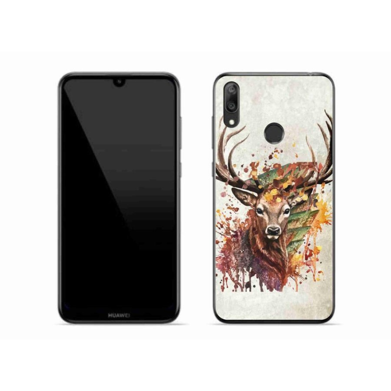 Gelový obal mmCase na mobil Huawei Y7 (2019) - jelen 1