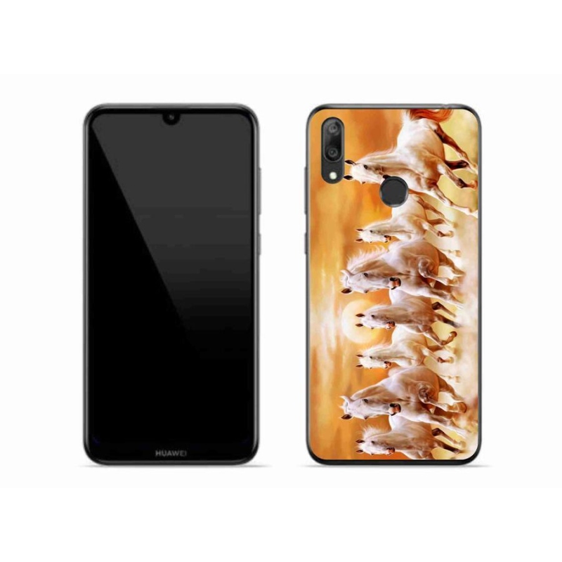Gelový obal mmCase na mobil Huawei Y7 (2019) - koně 2