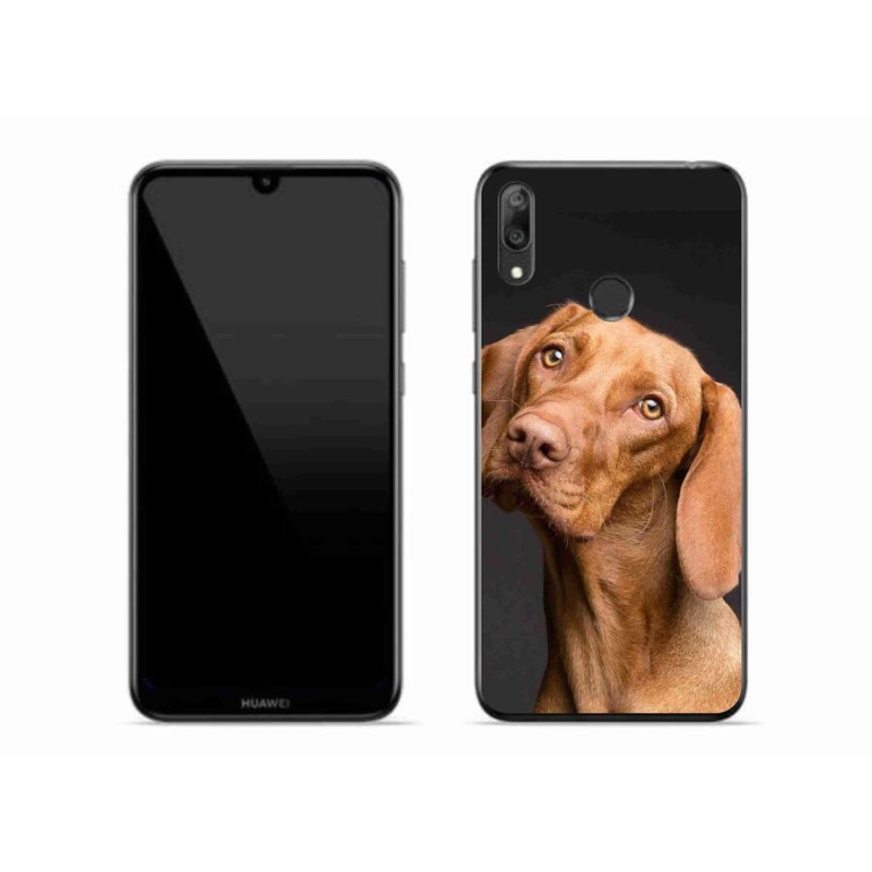 Gelový obal mmCase na mobil Huawei Y7 (2019) - maďarský ohař