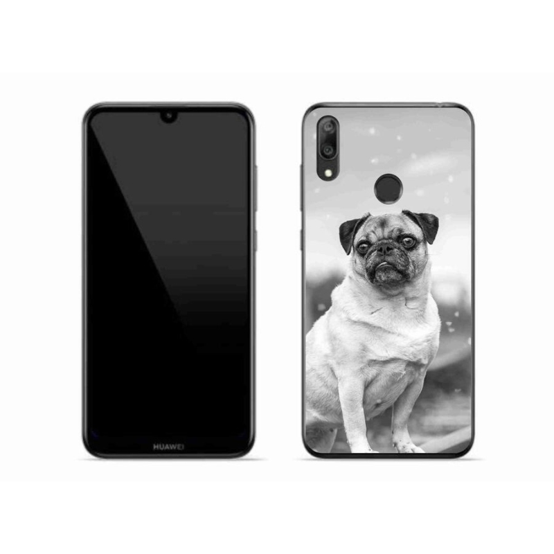 Gelový obal mmCase na mobil Huawei Y7 (2019) - mops