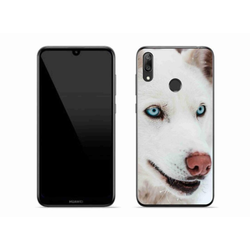 Gelový obal mmCase na mobil Huawei Y7 (2019) - psí pohled