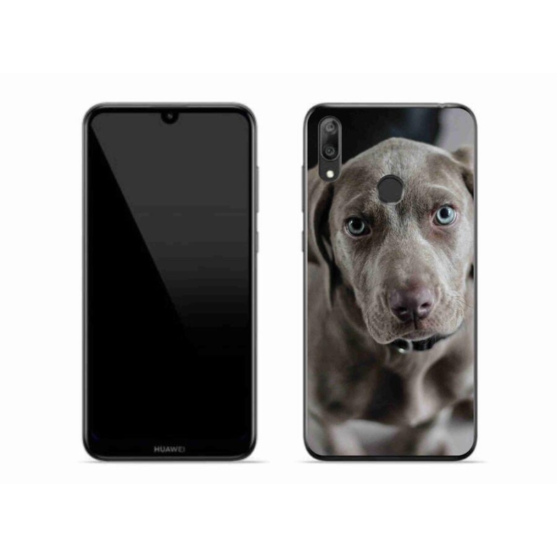 Gelový obal mmCase na mobil Huawei Y7 (2019) - výmarský ohař