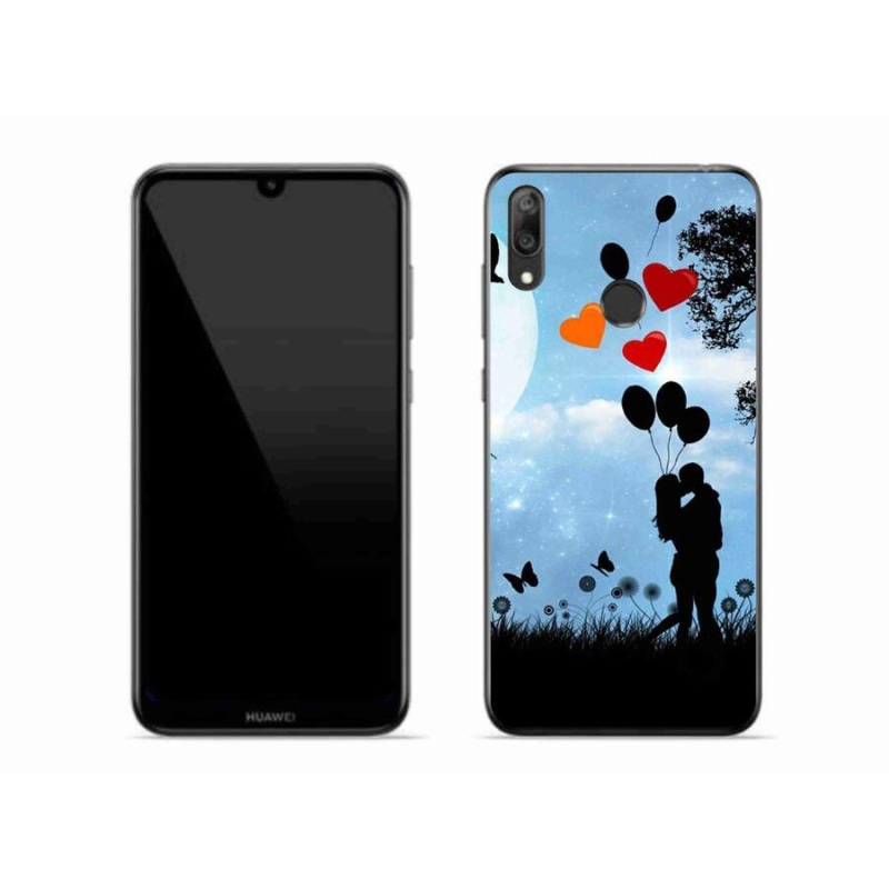 Gelový obal mmCase na mobil Huawei Y7 (2019) - zamilovaný pár