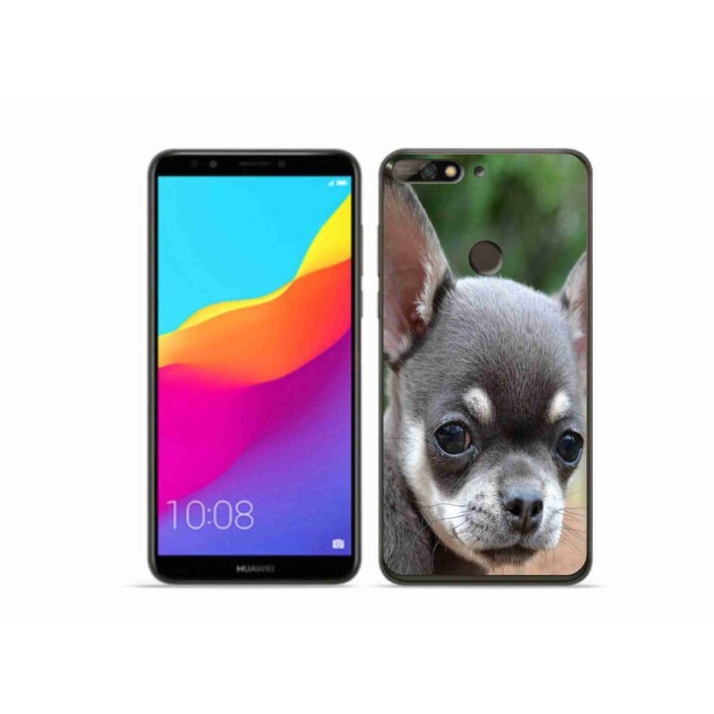 Gelový obal mmCase na mobil Huawei Y7 Prime (2018) - čivava