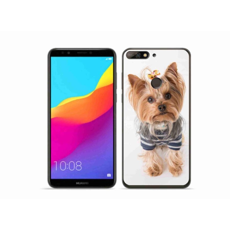 Gelový obal mmCase na mobil Huawei Y7 Prime (2018) - jorkšír 7