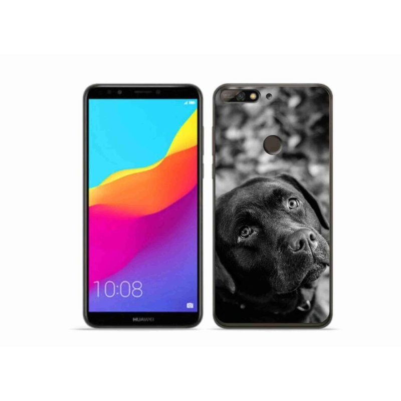 Gelový obal mmCase na mobil Huawei Y7 Prime (2018) - labrador