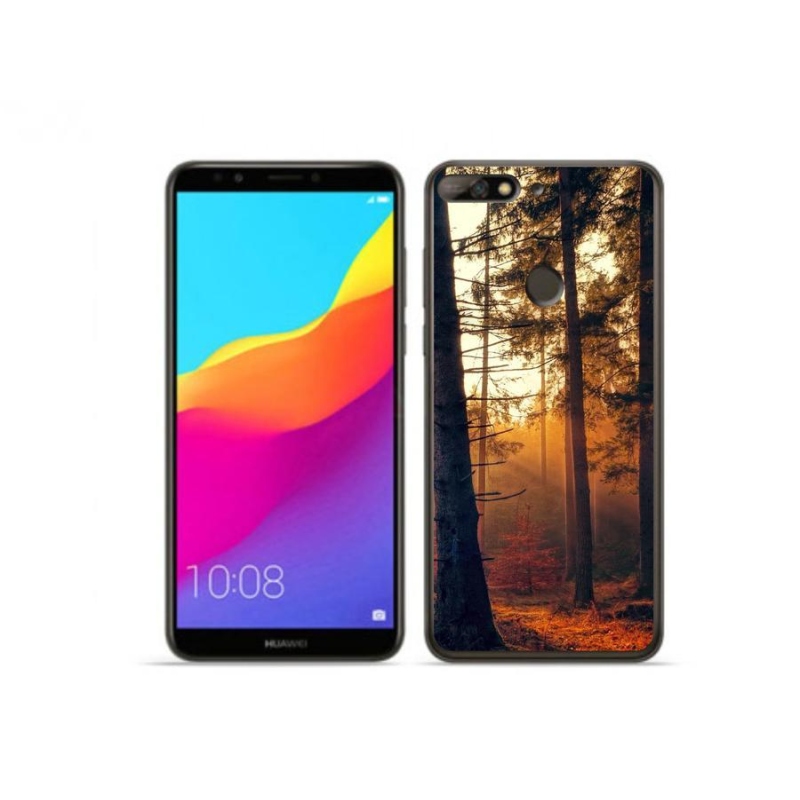 Gelový obal mmCase na mobil Huawei Y7 Prime (2018) - les