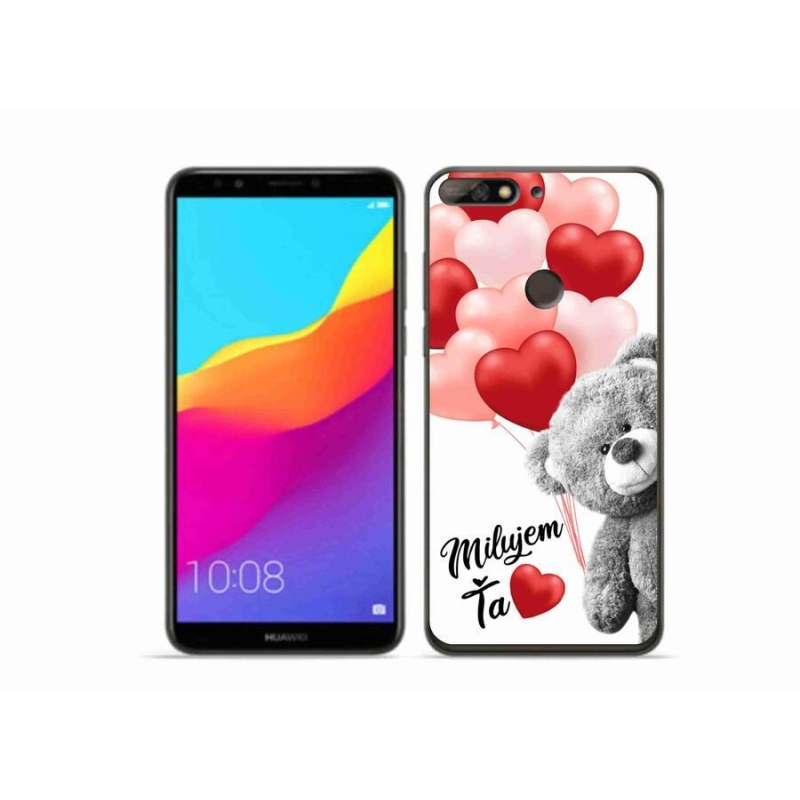 Gelový obal mmCase na mobil Huawei Y7 Prime (2018) - milujem Ťa sk