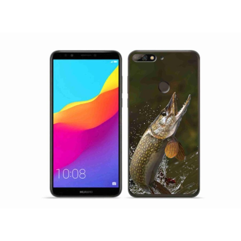 Gelový obal mmCase na mobil Huawei Y7 Prime (2018) - štika