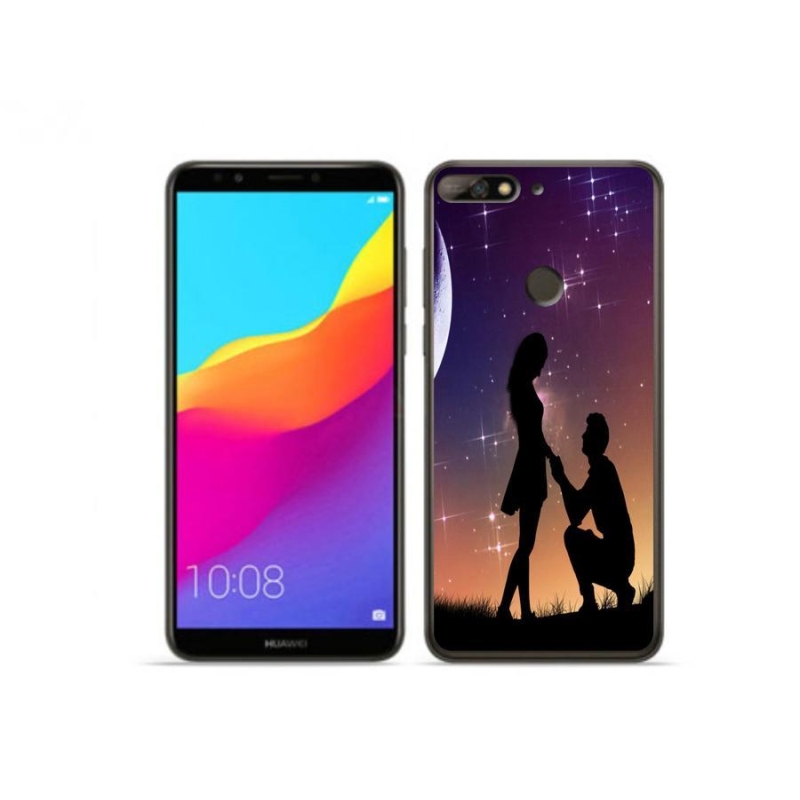 Gelový obal mmCase na mobil Huawei Y7 Prime (2018) - žádost o ruku