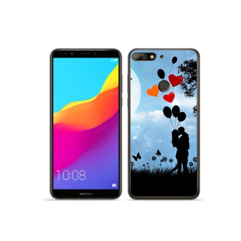 Gelový obal mmCase na mobil Huawei Y7 Prime (2018) - zamilovaný pár
