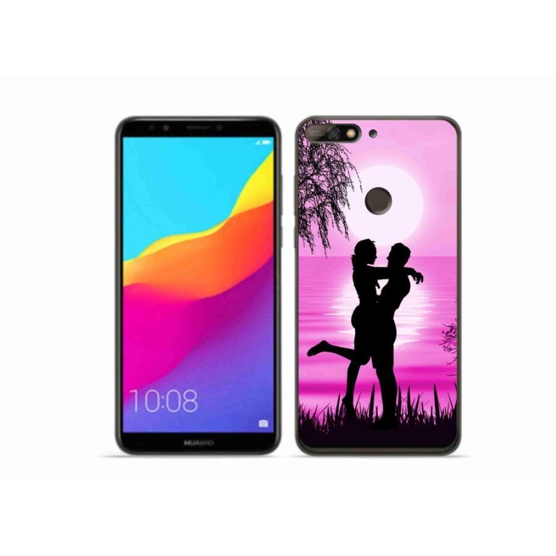 Gelový obal mmCase na mobil Huawei Y7 Prime (2018) - západ slunce
