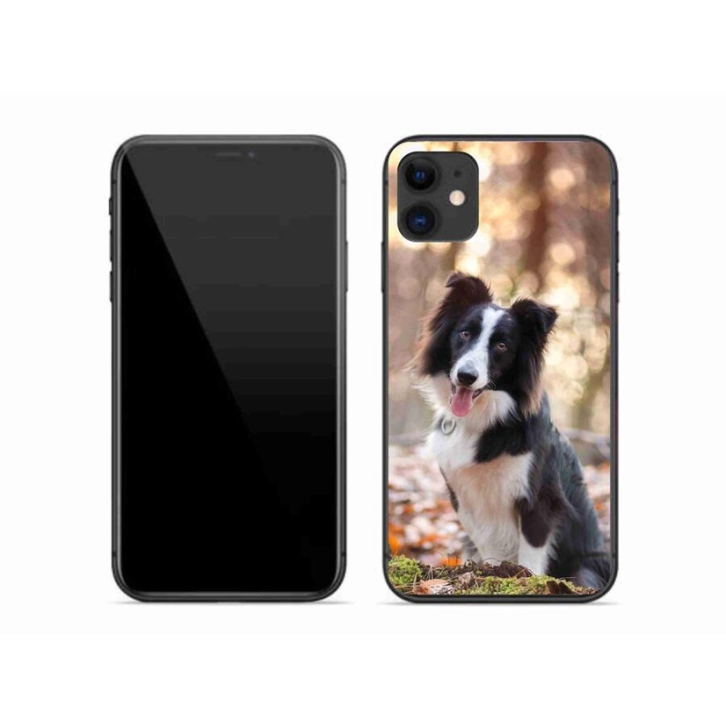 Gelový obal mmCase na mobil iPhone 11 - border kolie 1