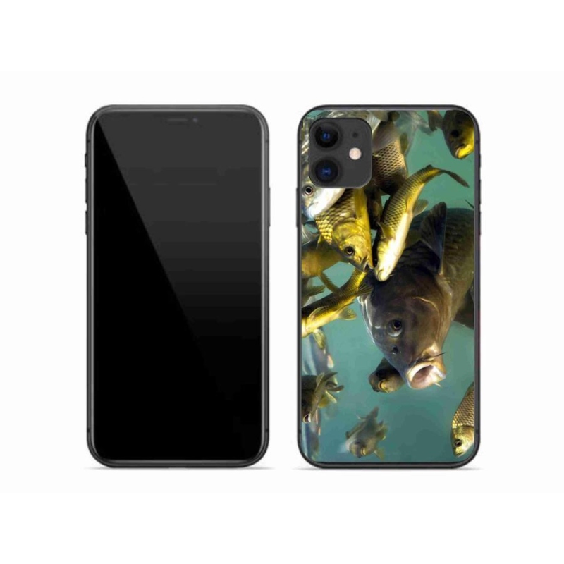Gelový obal mmCase na mobil iPhone 11 - hejno ryb