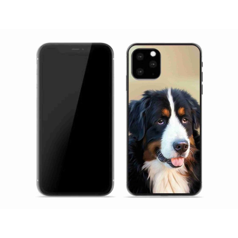 Gelový obal mmCase na mobil iPhone 11 Pro - bernský salašnický pes