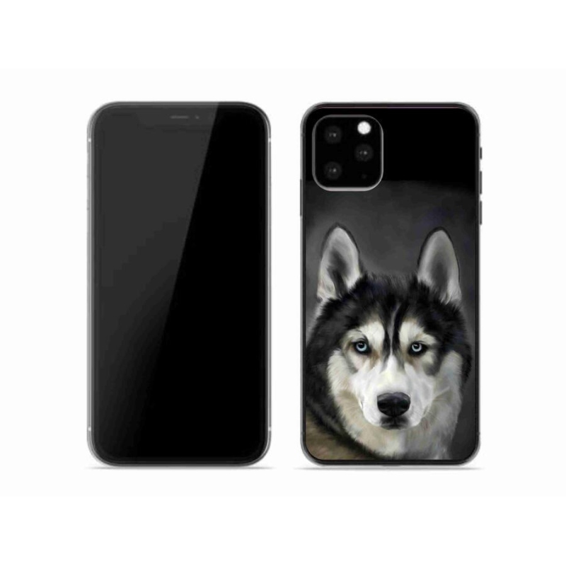 Gelový obal mmCase na mobil iPhone 11 Pro - husky