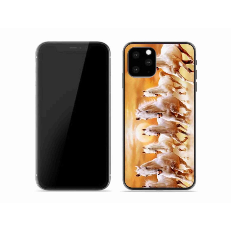 Gelový obal mmCase na mobil iPhone 11 Pro - koně 2