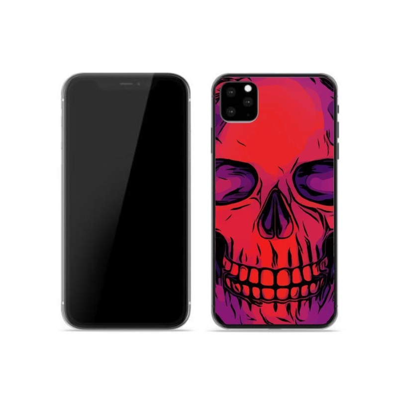 Gelový obal mmCase na mobil iPhone 11 Pro - lebka
