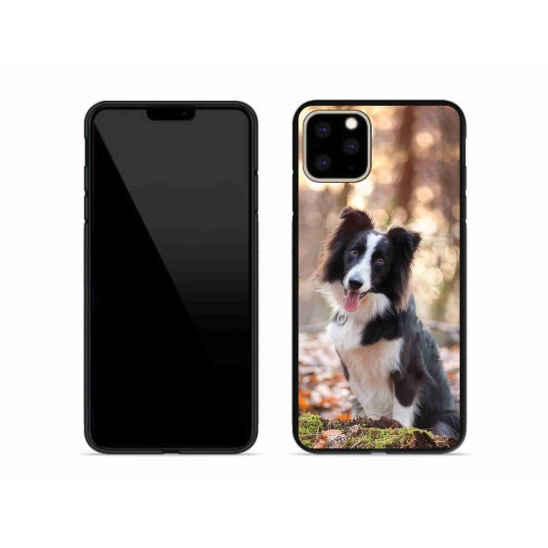 Gelový obal mmCase na mobil iPhone 11 Pro Max - border kolie 1