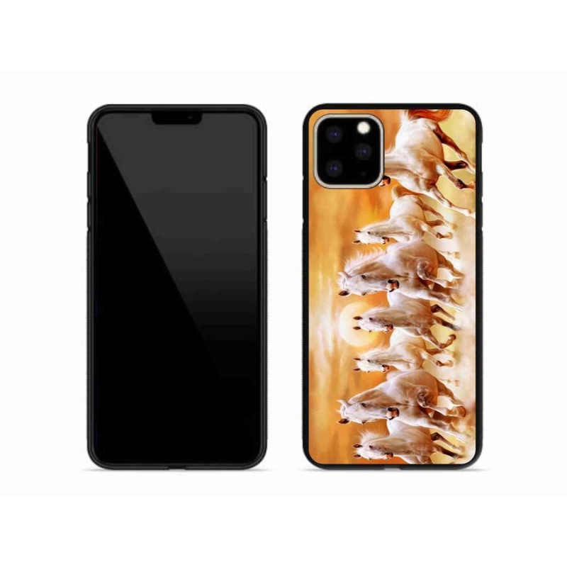 Gelový obal mmCase na mobil iPhone 11 Pro Max - koně 2