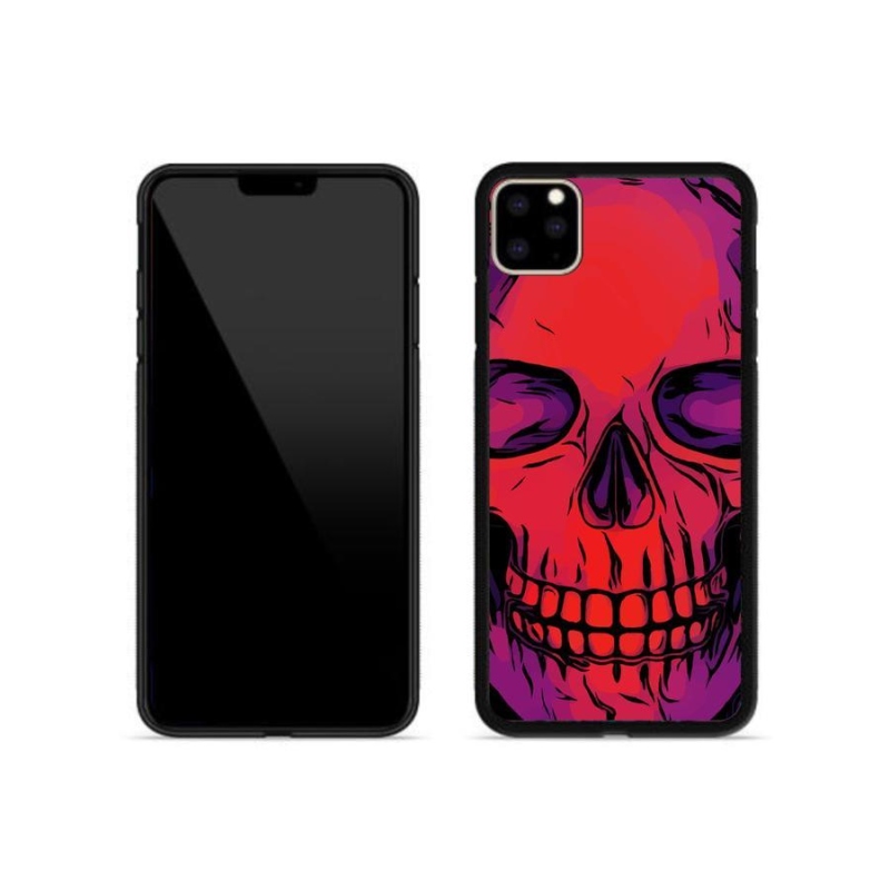 Gelový obal mmCase na mobil iPhone 11 Pro Max - lebka
