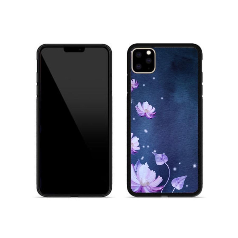 Gelový obal mmCase na mobil iPhone 11 Pro Max - padající květy
