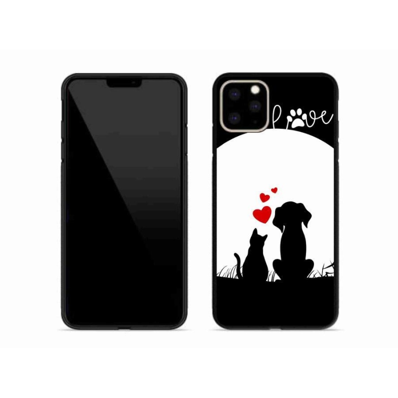 Gelový obal mmCase na mobil iPhone 11 Pro Max - zvířecí láska