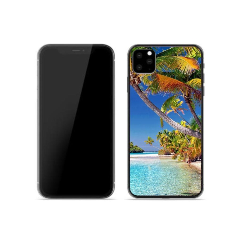 Gelový obal mmCase na mobil iPhone 11 Pro - mořská pláž