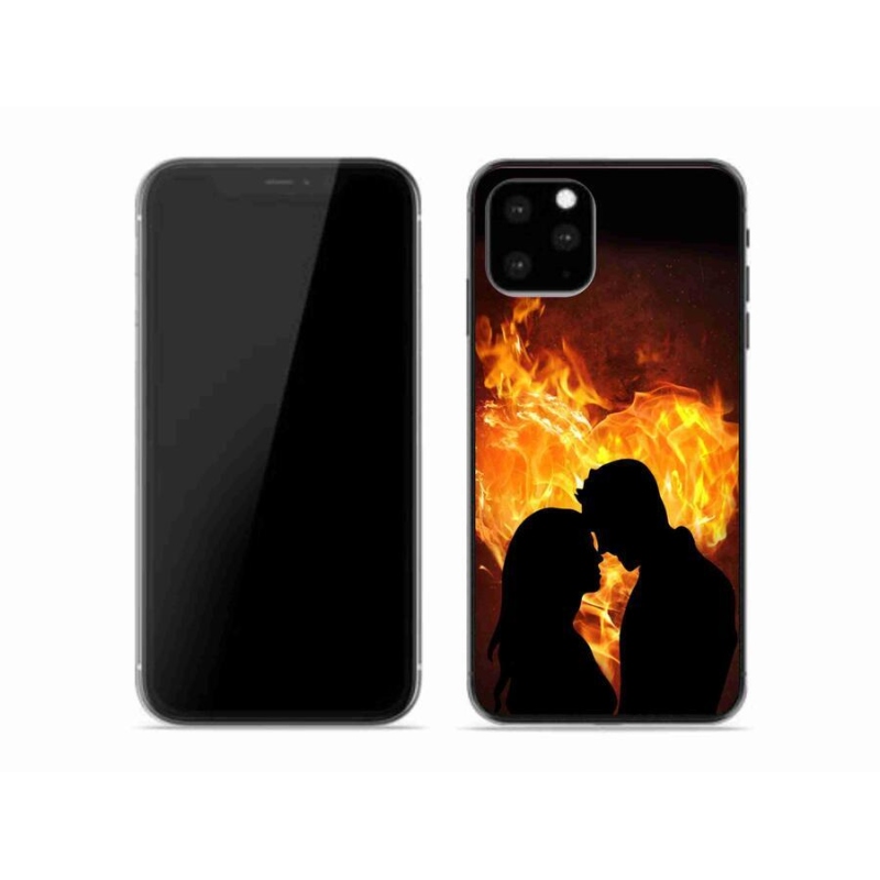 Gelový obal mmCase na mobil iPhone 11 Pro - ohnivá láska