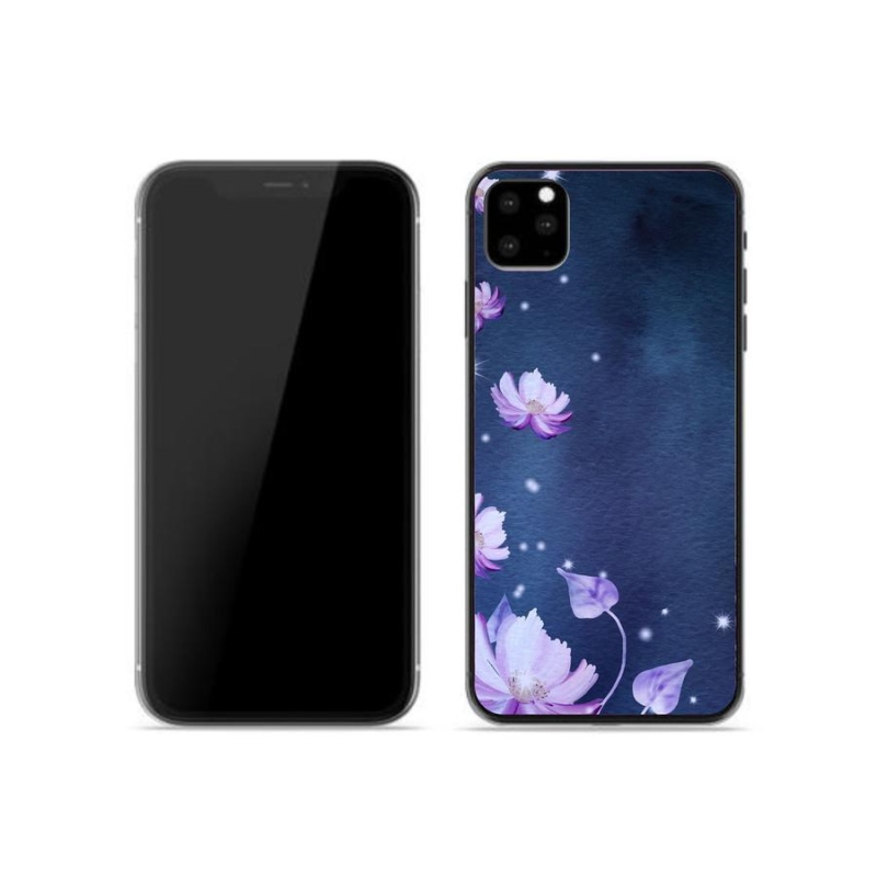 Gelový obal mmCase na mobil iPhone 11 Pro - padající květy