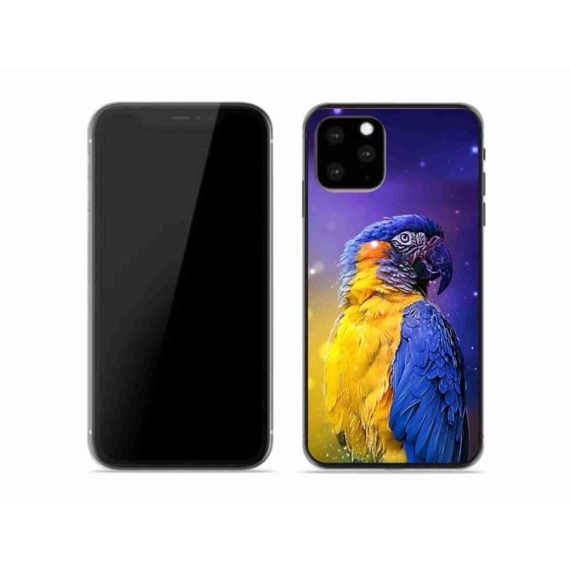Gelový obal mmCase na mobil iPhone 11 Pro - papoušek ara 1